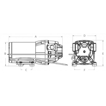 Jabsco Parmax Autoclave Pump 6HD 40PSI 12V