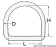 Osculati 39.599.50 - D-Ring 6x50 mm (10 pcs.)