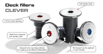 Osculati 20.463.01 - Clever Deck Filler Co-Moulded Cover Ø 50mm FUEL