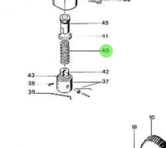 Nanni Diesel 970492159 - Injection Feed Pump Plunger Spring for HE Engines