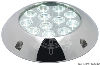 Osculati 13.289.00 - Underwater Lamp For Sides, Transom, Transom Platform 12kh3 W 12/24 V Blue