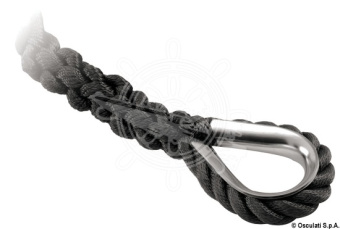 Osculati 06.443.07  - Mooring Line Black 20 mm x 8 m