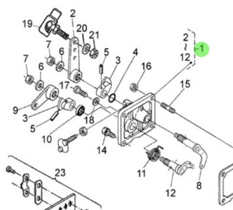 Nanni Diesel 970302853 - Speed Control Plate for Accelerator System