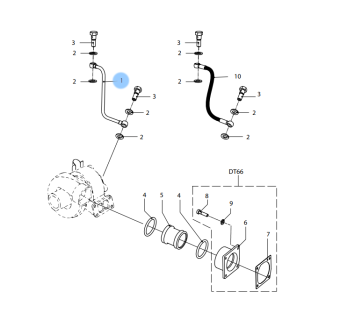 Vetus STM9666 - Feed Pipe Turbo DT66/DTA66