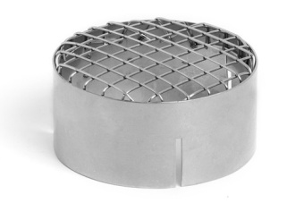 Wallas 4413 - Inline Exhaust Grill Stainless Steel Stove Installation, Ø 75mm