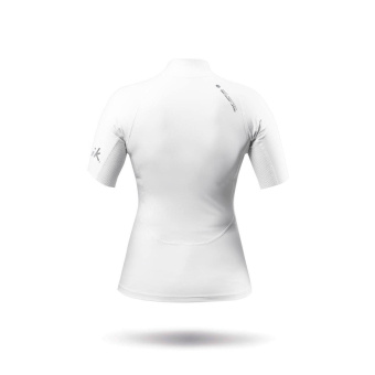 Plastimo 70876 - Eco Spandex Short Sleeve Top For Women White Size XS