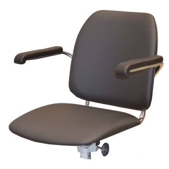 Helmsman's Seat Maine Synthetic Leather Black Without Base