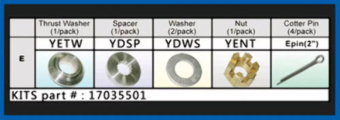 Solas Yamaha Propeller Kit for 50-130 hp D and E Series