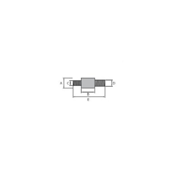 Super Marine Zinc Rod Anode For Mercury Motors Ø14.5 x 36 - M8