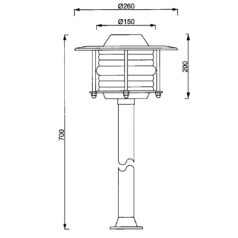 Foresti & Suardi Outdoor Lamp Max 100W