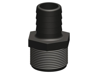 TruDesign Black Straight Hose Tail Fittings BSP