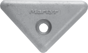 Zinc Anode Volvo Penta Sterndrive, Triangle For 290/290DP/SX/DP-X (OEM 872193)