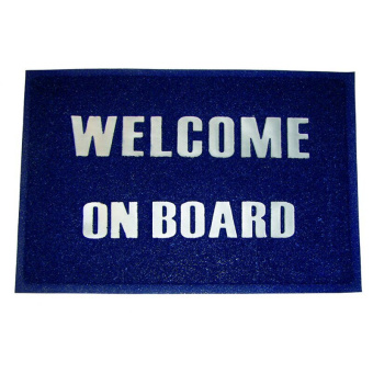 Blue Welcome Doormat 600X400 mm