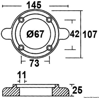 Osculati 43.544.03 - Collar Anode For Sail-Drive