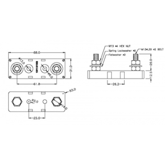 ANL Fuse Holder 500 Amp Max