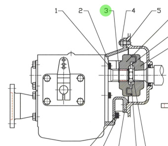 Bukh 522A1029 - Lock Ring Ø29 for M 60 Reversing Gear Mounting