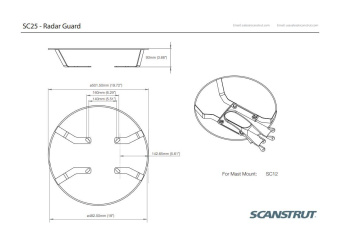 Scanstrut SC25 Stainless Steel Radar Guard for Radome Up to 45 Cm