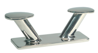 Allpa Stainless Steel Double Horn Bollard, Bolt Mount, A=300mm, B=254mm, C=80mm, H=100mm
