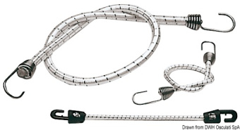 Osculati 63.516.10 - Cord + nylon hook fastening 1000kh10mm (20 pcs.)