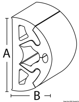 Osculati 44.046.03 - BINO Fender Profile Grey 90 mm (12m)