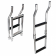 Stainless Steel Ladders 3 Steps Wood Steps