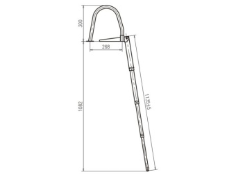 Talamex Swim Ladder Telescopic And Fold Up Including Handgrips Stainless Steel 4 Step