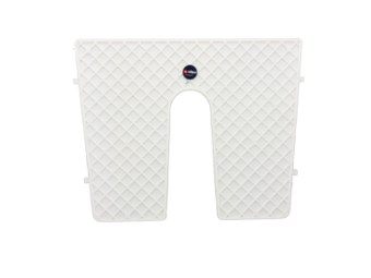 Allpa Transom Protection Pad, 450x360mm, W/Cleft, White