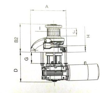 Vetus P104990 - RC12-HD, 12mm, Hydraulics., 100TDC ACW, with Drum