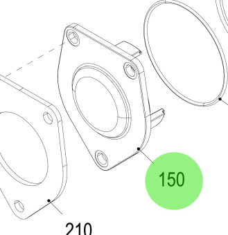 Steyr 2180839-1 - Thermostat Cover for Steyr SE Marine Engines