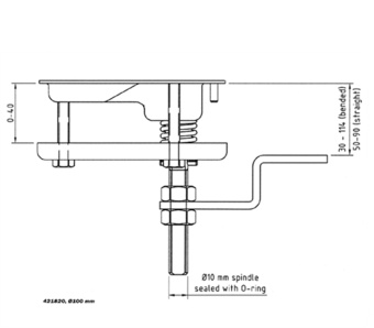 Roca 422260 - Compression Latch 70 mm