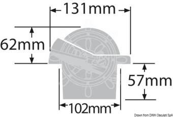 Osculati 25.083.32 - RITCHIE Helmsman 2-Dial Compass 3"3/4 White/White