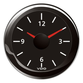 VDO A2C59513445 - Quartz Clock 8-16V Black ViewLine 52 mm
