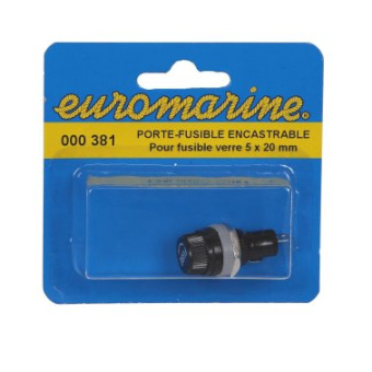 Euromarine Built-In Fuse Holder For Glass Fuses 5 X 20