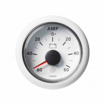 VDO A2C59510024 - Bulk Ammeter -60 / +60A White ViewLine 52 mm