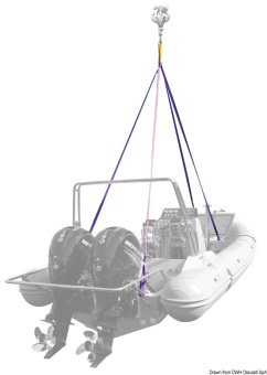 Osculati 4-Arm Boat & Dinghy Lifting Sling System – 4000 kg, for Boats 4.5-9 m