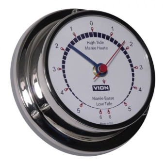 Vion Tide Clock Stainless Steel Including Wall Mount Ø97 mm