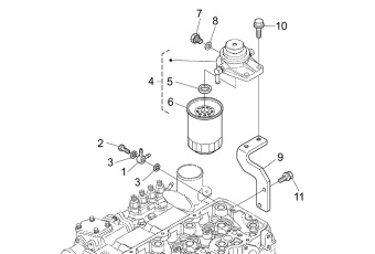 Nanni Diesel 970313545 - BOLT,FLANGE for N4.85 N4.100