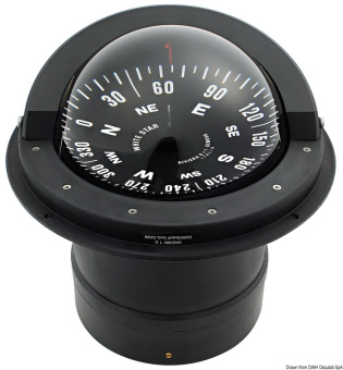 Osculati 25.001.10 - RIVIERA 6" Recess Fit Compass High Speed B6/W3