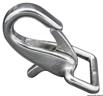 Osculati 09.252.30 - SS Snap Shackle For 30mm Tape (10 pcs)