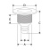 Nuova Rade 70603 - Thru-Hull w/Non-Return Valve for Ø42mm Hose, Chromed