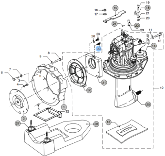 Vetus STM3842 - Allen Screw M10 x 25