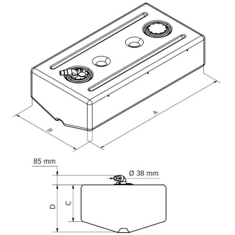 Can SB 01.9001 - Rigid Fuel Tank 420 L