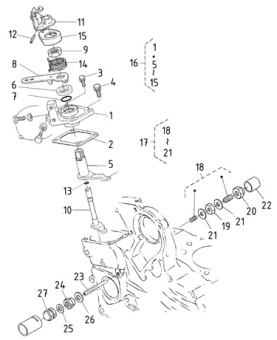 Nanni Diesel 970313816 - BOLT,ADJUSTING for N2.10/N2.14/N3.21