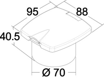 Osculati 15.143.07BU - Shower Set New Edge 4 m (10 pcs.)