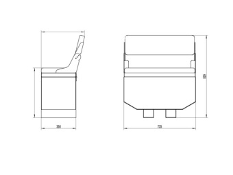 Talamex Steering Console With Frontseat SU400 White For Inflatable Boat