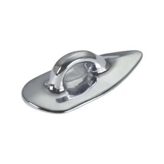 Foresti & Suardi 58A.C - Chromed Brass Fender Eye Plates 80x35x21 mm