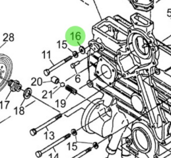 Nanni Diesel 970301933 - Plain Washer D 8 for Speed Regulator and Timing Case Assemblies