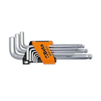 Beta 000960354 - Set Of 9 Ball Head Offset Hexagon Key Wrenches