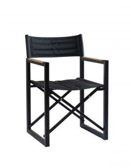 ARC Marine Director's Chair The Square Aluminium Charcoal