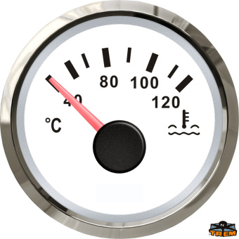 Trem L3274054 - Water Temperature Indicator 40-120°C White Cut-Out Diameter 52 mm